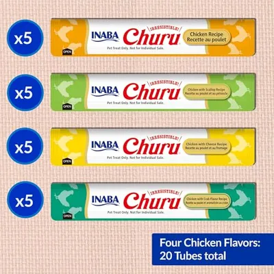 Thumbnail 7 of INABA Churu هريس دجاج للقطط 20 أنبوب
