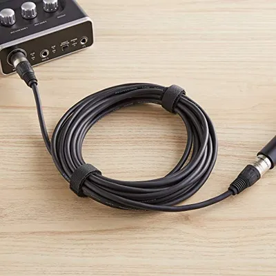 Thumbnail 6 of كابل ميكروفون Amazon Basics XLR بطول 25 قدم أسود