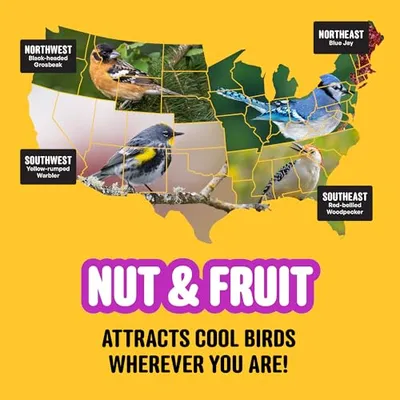 Thumbnail 11 of COOL BIRDS بذور الطيور البرية من المكسرات والفواكه 10 رطل