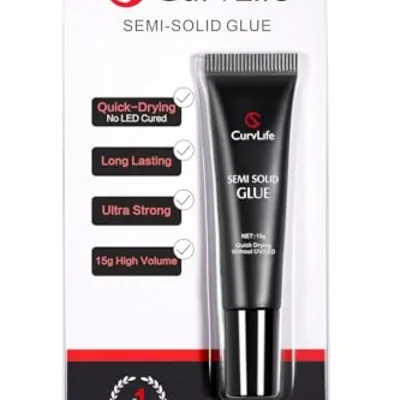 CurvLife غراء أظافر شبه صلب 15g شفاف
