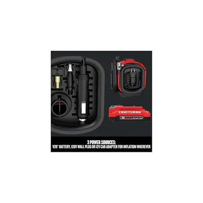 Thumbnail 4 of CRAFTSMAN V20 منفاخ إطارات CMCE520B
