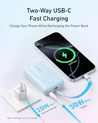 Thumbnail 5 of شاحن أنكر متنقل 10000mAh 30W أسود