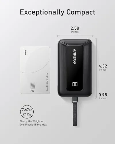 Thumbnail 7 of شاحن أنكر متنقل 10000mAh 30W أسود