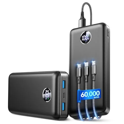 صورة بنك الطاقة IAPOS P1 Pro 60000mAh كربون