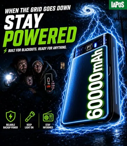 Thumbnail 2 of بنك الطاقة IAPOS P1 Pro 60000mAh كربون