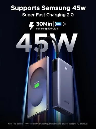 Thumbnail 2 of UGREEN نيكسود باور بانك 20000mAh أسود