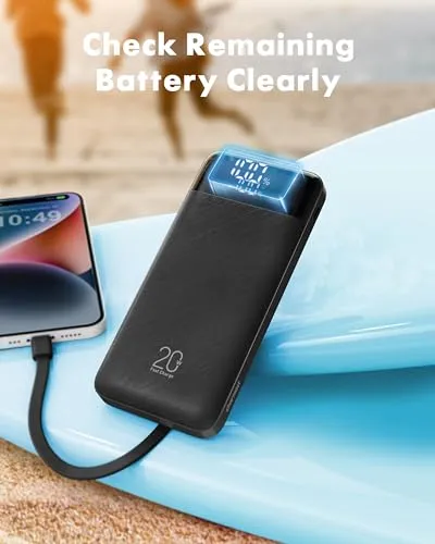 Thumbnail 8 of Charmast C2065 شاحن متنقل 20000mAh أسود