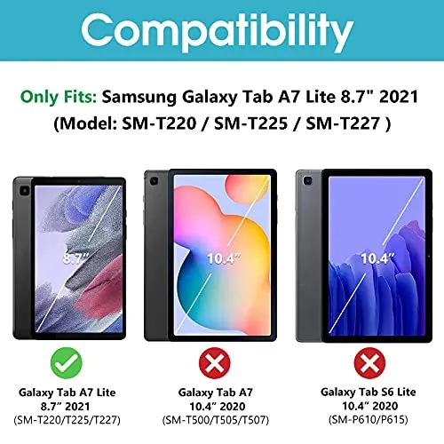 Thumbnail 2 of ProCase Galaxy Tab A7 Lite 8.7 زجاج مقوى عبوة من قطعتين