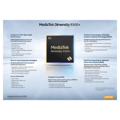 معالج ميديا تيك Dimensity 9300 Plus