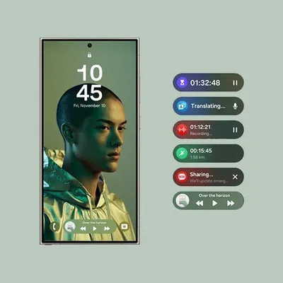 قابلیت Now Bar در One UI 7 اکنون روی صفحه‌نمایش همیشه‌روشن هم کار می‌کند