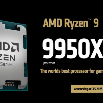 AMD Ryzen 9 9950X3D: هیولای 16 هسته‌ای با کش 144MB سه‌بعدی در CES 2025